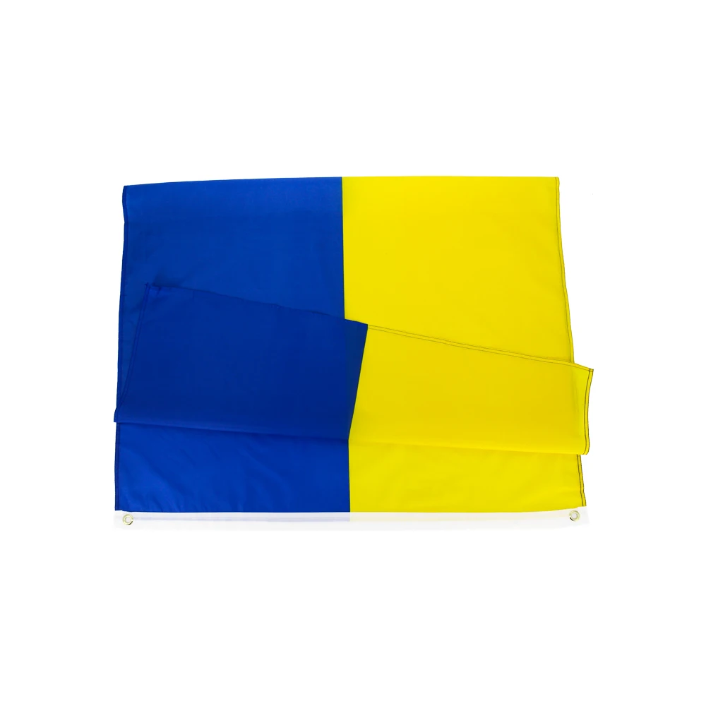 Bandera de Ucrania Ua Ukr amarilla azul de 90x150 cm para decoración - imagen 2