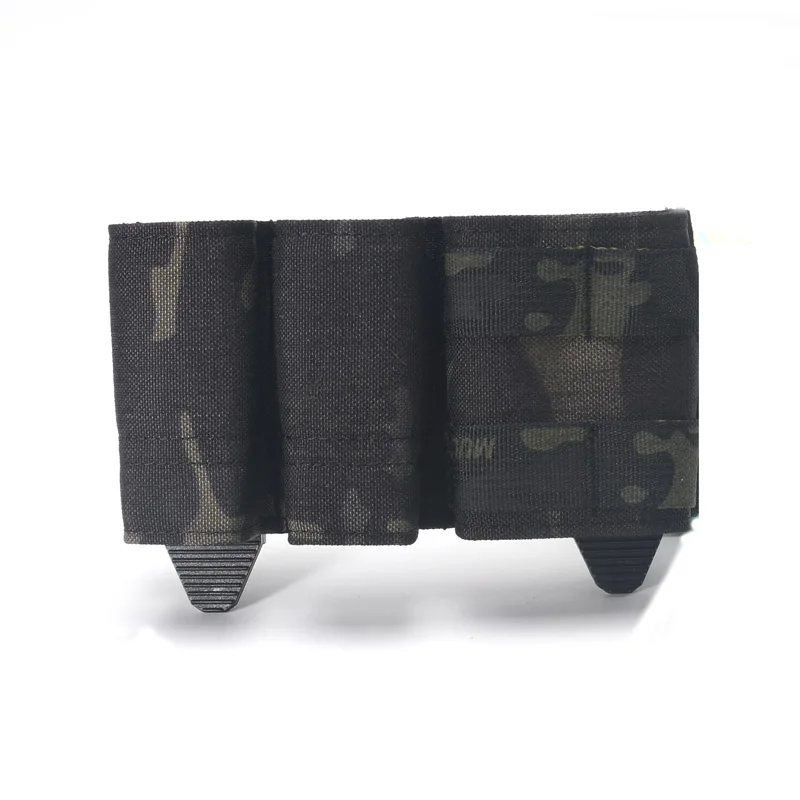 Chaleco táctico de caza Molle Mag bolsa bolsas 5,56 1 + 2 bolsa triple para revistas lateral - imagen 3