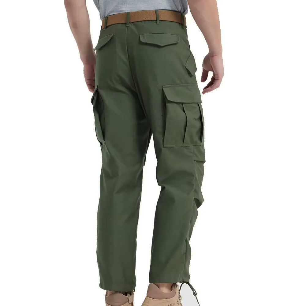 WW2 M65 pantalones de adiestramiento al aire libre para hombres pantalones Cargo Retro Segunda Guerra Mundial estilo americano soldado M65 pantalones tácticos de entrenamiento - imagen 3