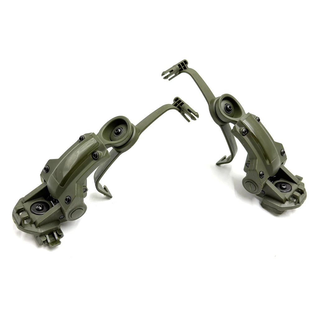 Adaptador de riel para casco táctico para PELTOR ComTac, accesorios de tiro Airsoft, soporte para auriculares compatible con riel Ops Core ARC Team Wendy MLOK - imagen 3