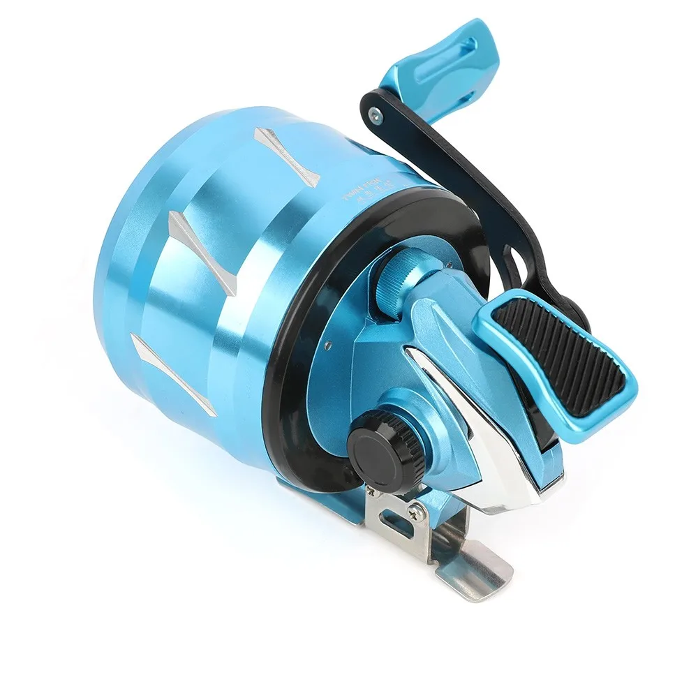 Carrete de pesca con arco compuesto, relación de engranaje 5,2: 1, CNC, 7 rodamientos, 120yds, tiro en línea, pesca con arco para arcos, deportes de caza al aire libre, Acc - imagen 4