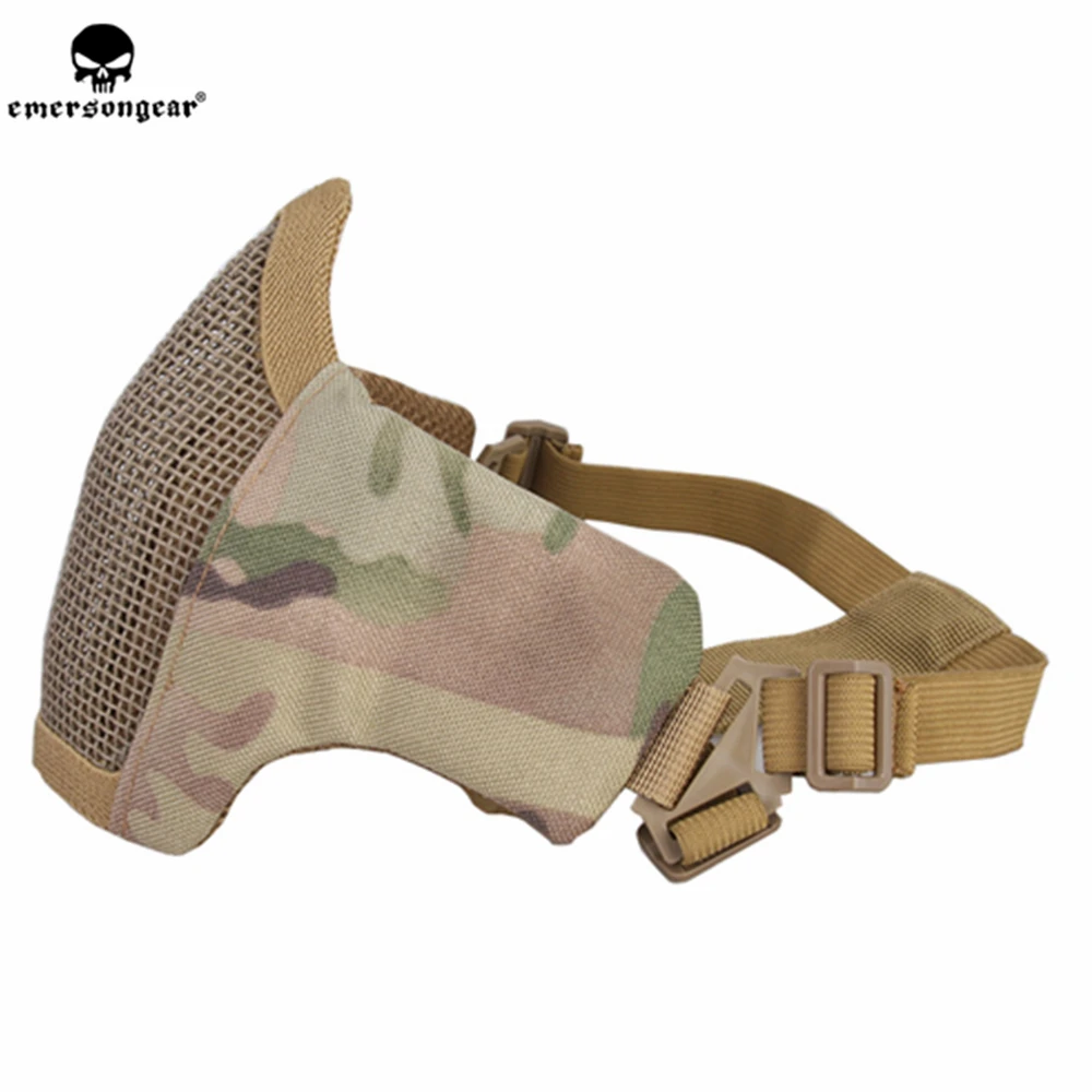 Emersongear-mascarilla de malla táctica PDW, equipo de protección facial Modular de media cara, Milsim, caza al aire libre, combate, senderismo, BD6644 - imagen 3