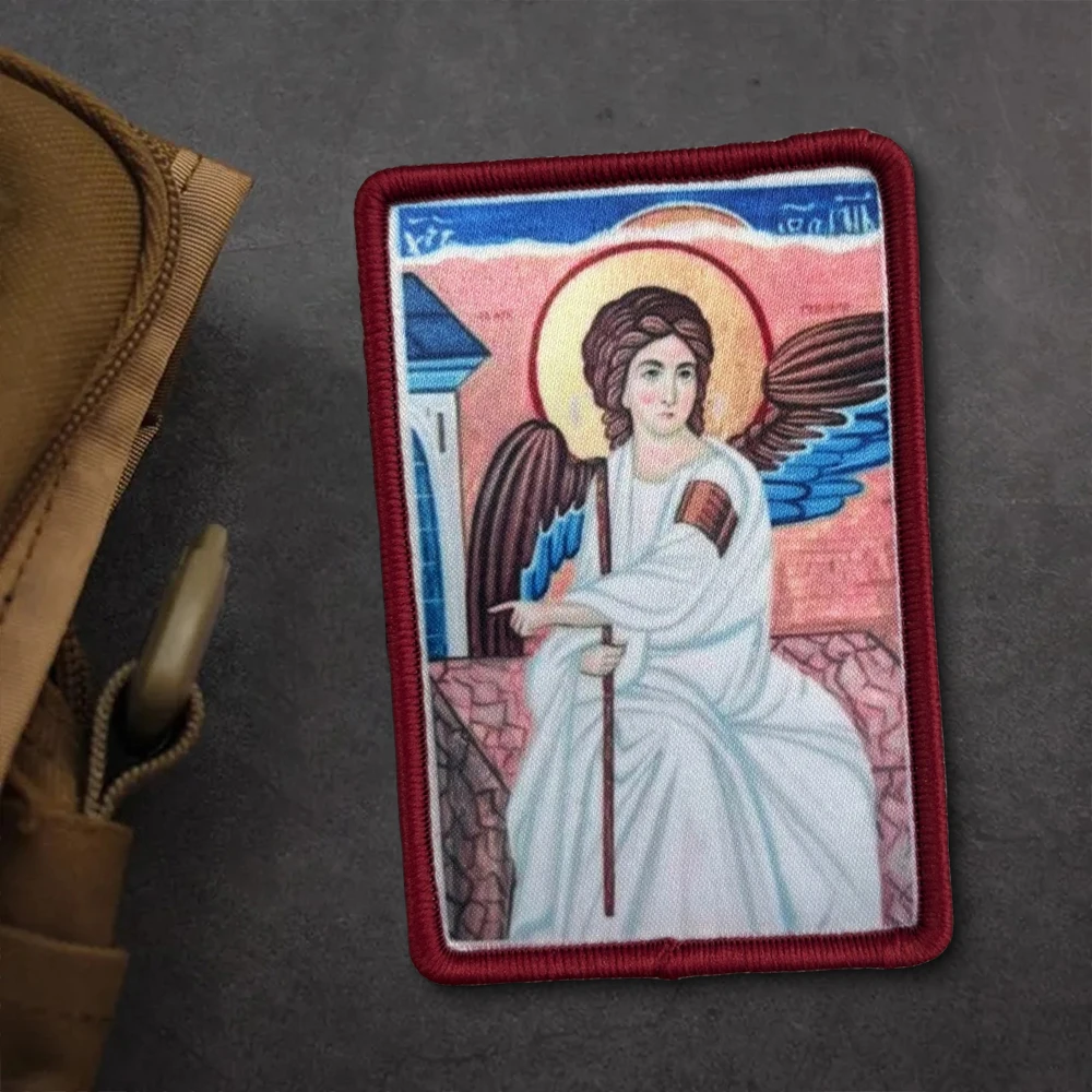 Parches tácticos de madre de Dios, parche de bandera Meme con gancho y bucle, insignia de moral del ejército militar, pegatinas para mochila - imagen 2