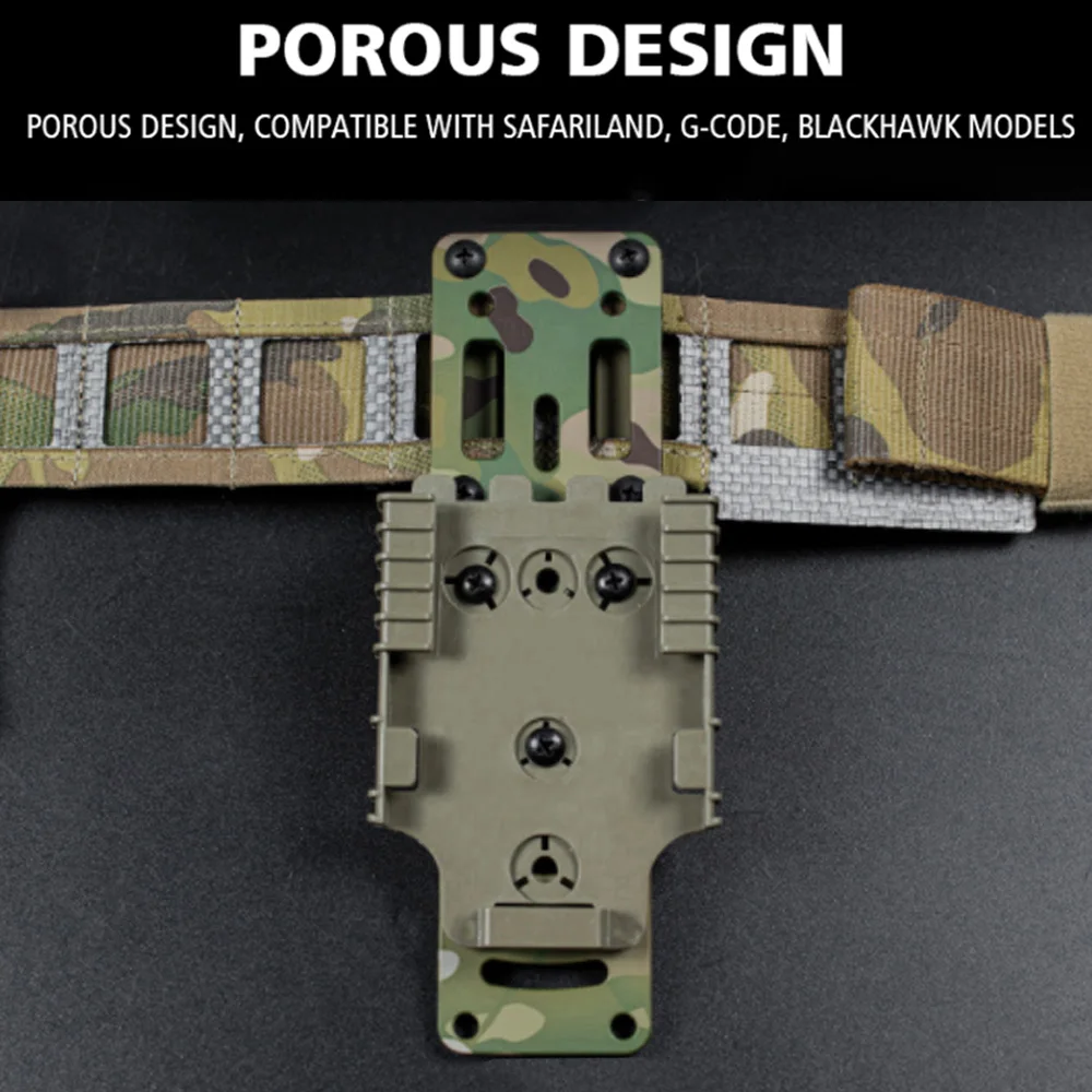 Adaptador de funda de pistola Modular de Metal, Kit de correa de pierna, Compatible con plataforma QLS para caza, dibujo rápido - imagen 4
