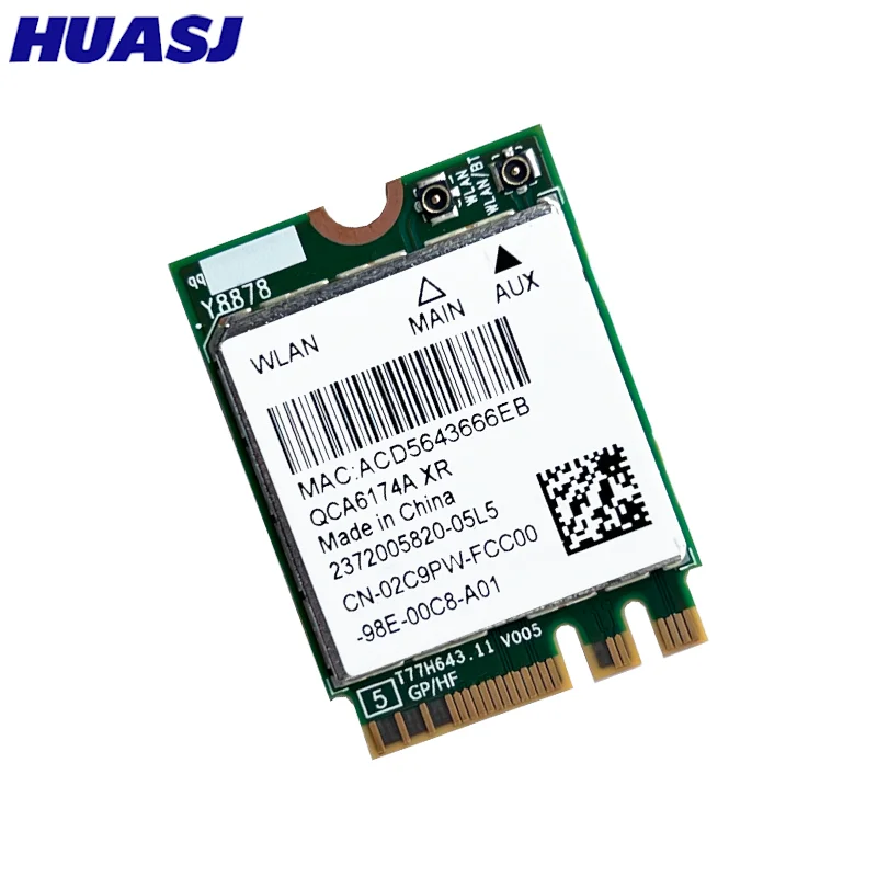 Nueva tarjeta inalámbrica para Atheros QCA6174A QCNFA364A NGFF M.2 867Mbps 802.11AC Bluetooth4.2 tarjeta de red WiFi de doble banda - imagen 2