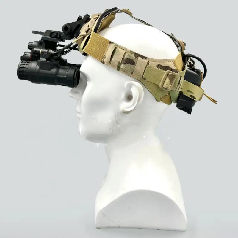 Airsoft táctico montado en la cabeza, instrumento de visión nocturna, sombrero suave con base de instalación de visión nocturna
