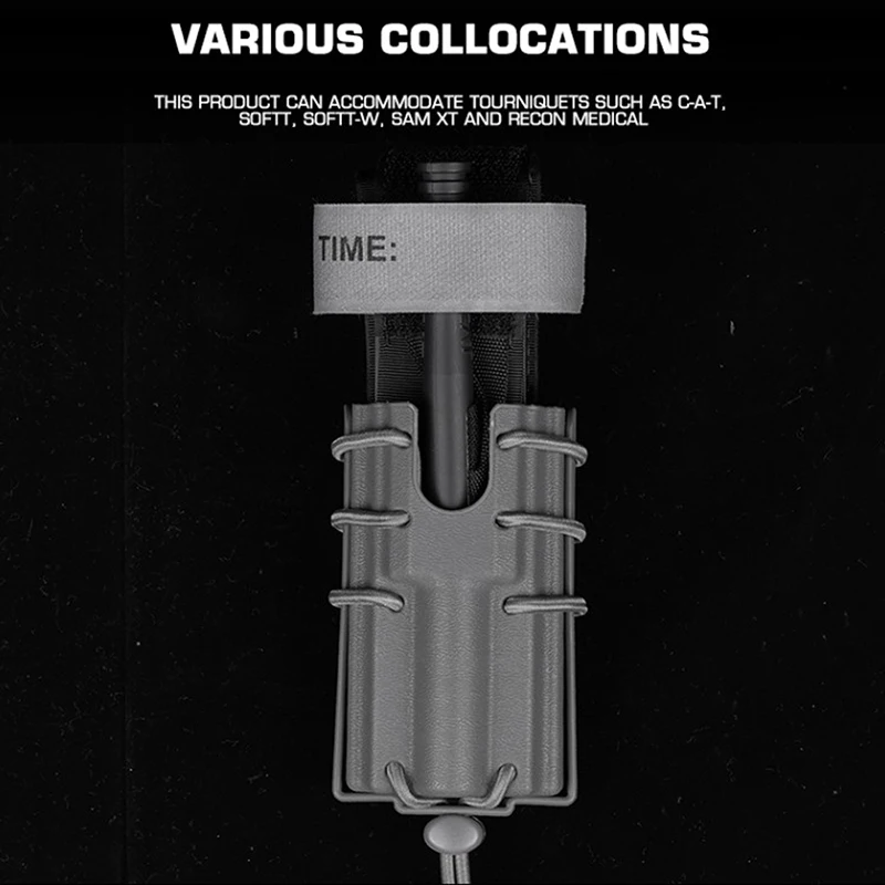 Bolsa de torniquete EDC Molle táctico, Kit de primeros auxilios, caza rápida IFAK, estuche de supervivencia médica al aire libre, Serie de asalto urbano - imagen 2