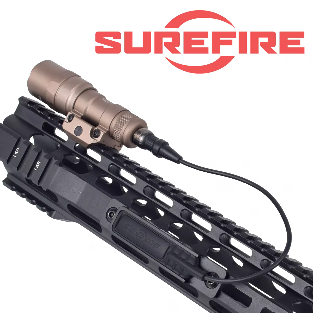 Linterna Táctica Surefire LED para Airsoft con Anclaje Mlok y Picatinny - imagen 2