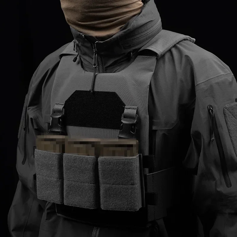 Bolsa táctica de doble cartel Triple 7,62 para revistas SCAR G3 AK LV119 HSP, portador de placa, Panel frontal, accesorios de aparejo de pecho Airsoft - imagen 5