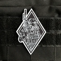 Parche táctico Rifleman – Insignia velcro para chaleco MOLLE