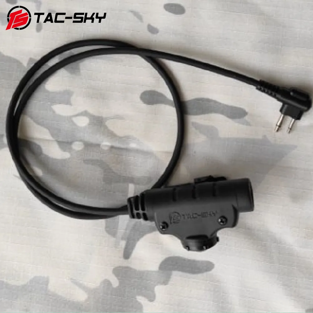 TAC-SKY-auriculares tácticos PTT V2, U94, PTT, adaptador U94, V2, PTT, Compatible con COMTAC I II III, Tci, Liberator, SORDIN - imagen 2