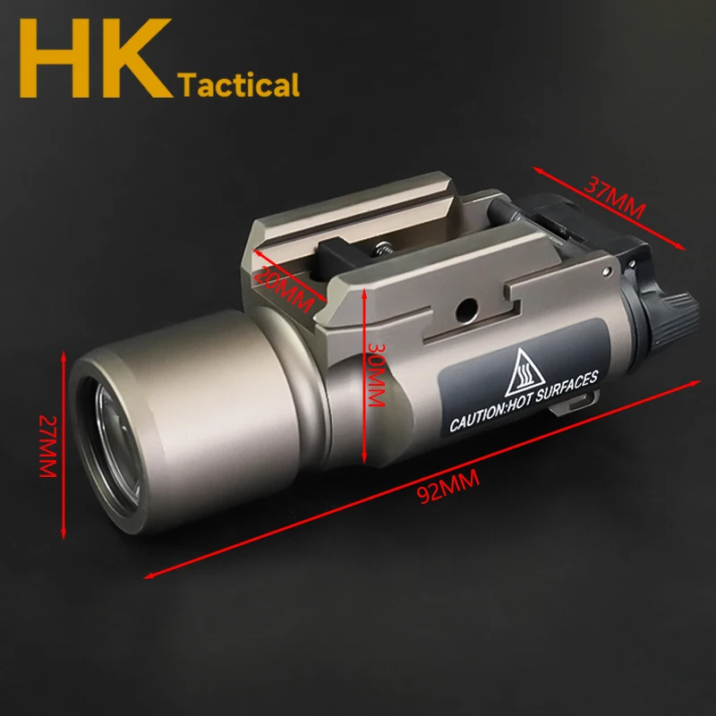 Linterna táctica de Metal SF X300-B X300B X300, luz LED blanca de 1000LM, armas de caza estroboscópicas, luz colgante de explorador, compatible con riel de 20mm - imagen 3
