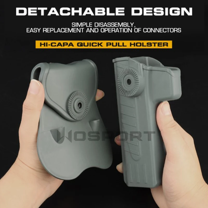 Funda táctica para pistola, funda HI-CAPA para STI2011 HI-CAPA Tokyo Marui/WE/KWA/KJW, funda para cinturón Airsoft, accesorios de caza - imagen 4