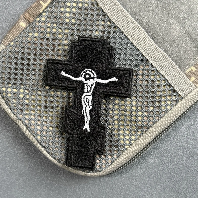 Parche táctico de Jesús, insignia de moral militar, gancho bordado y bucle, mochila, ropa, accesorios decorativos, pegatina, brazalete - imagen 5