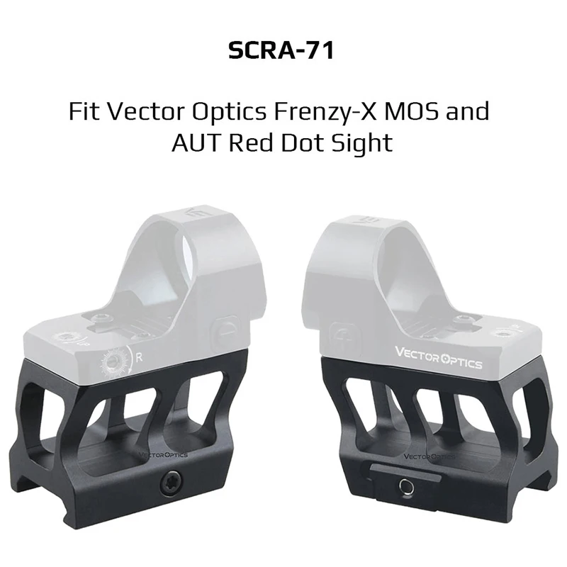 Óptica vectorial Frenzy Lower Red Dot Scope 21 mm Picatinny Riser Mount 1/3 Co-Witness voladizo para Frenzy - imagen 3