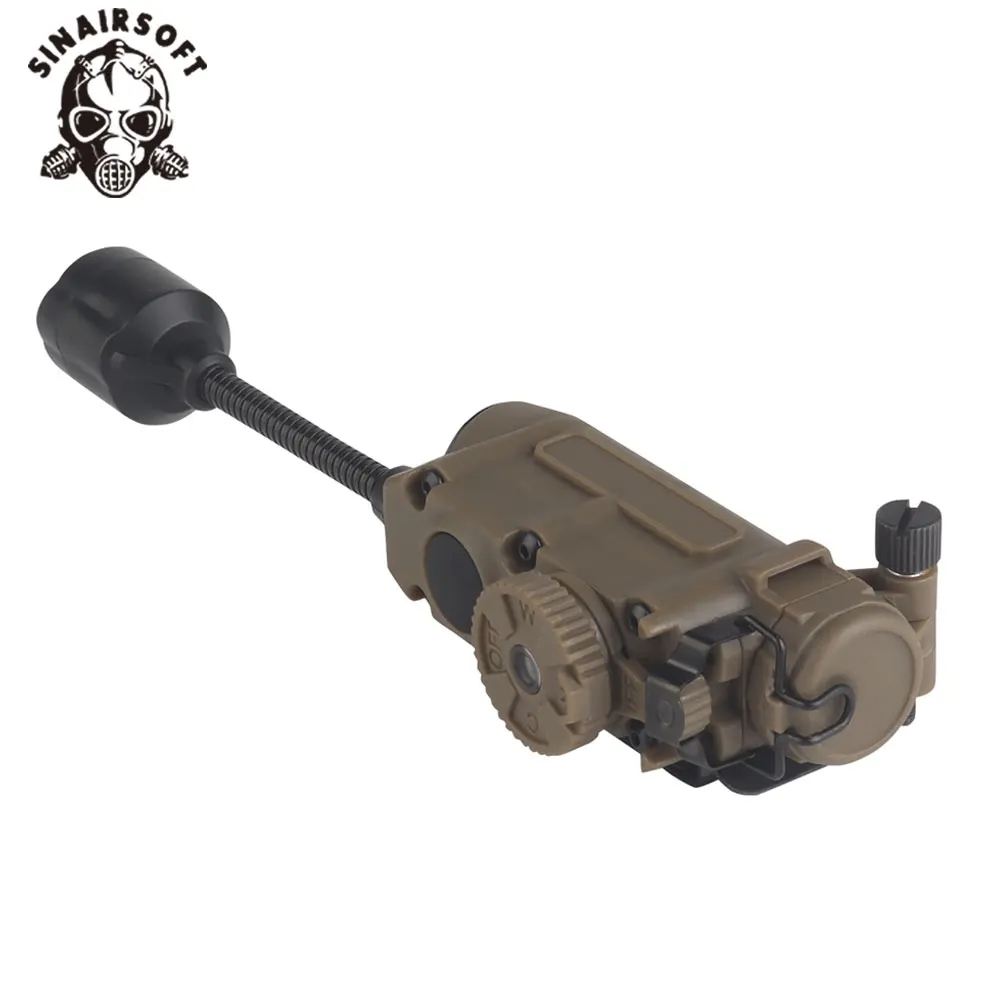 Lámpara para casco multiusos Sidewinder, compatible con casco rápido, linterna táctica con riel de arco y luz IFF con cabeza roja/verde/azul/blanca/IR - imagen 4