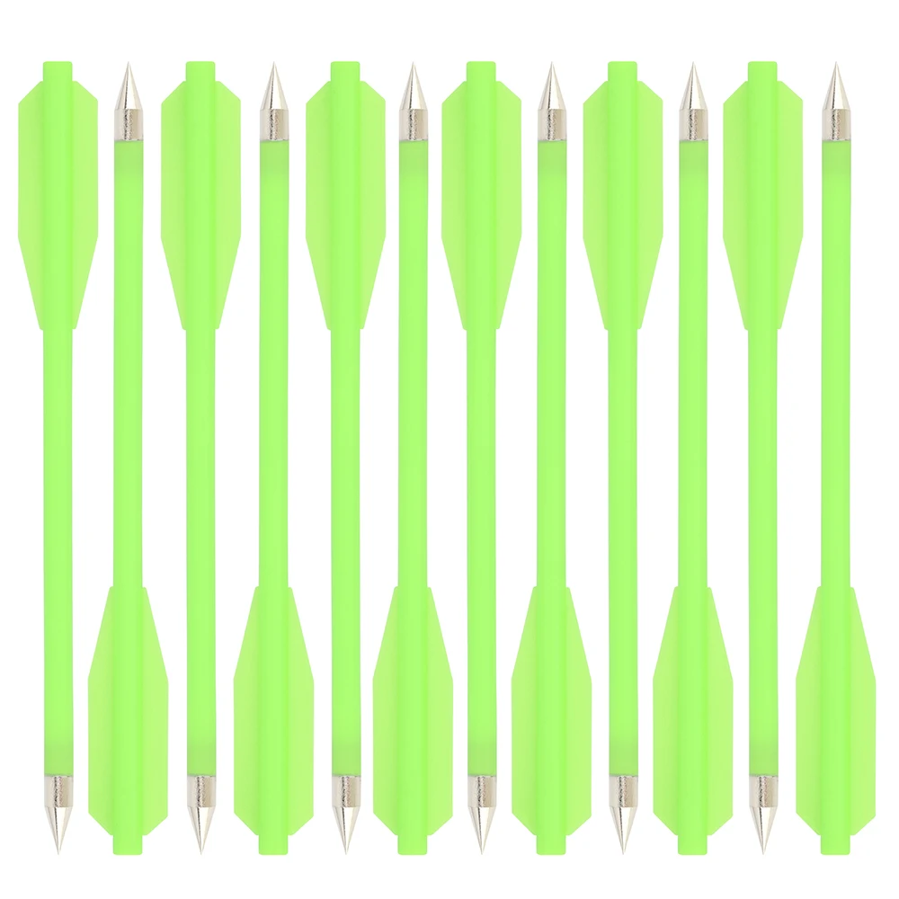 ‌ Mini flechas de plástico de 6,3 pulgadas para tiro con arco, 6,2mm de diámetro para tiro al aire libre, accesorios para arco y flecha de caza, 12 Uds. - imagen 4