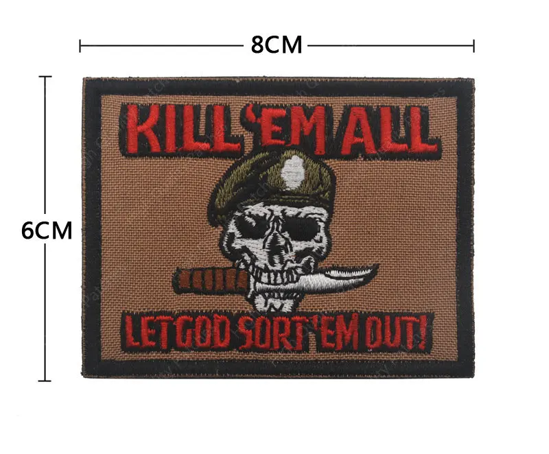 Parches de insignias de calavera, gancho de goma de PVC, insignia extraíble, parche OPS, brazaletes, accesorios de ropa, decorativos para gorras, mochilas - imagen 3