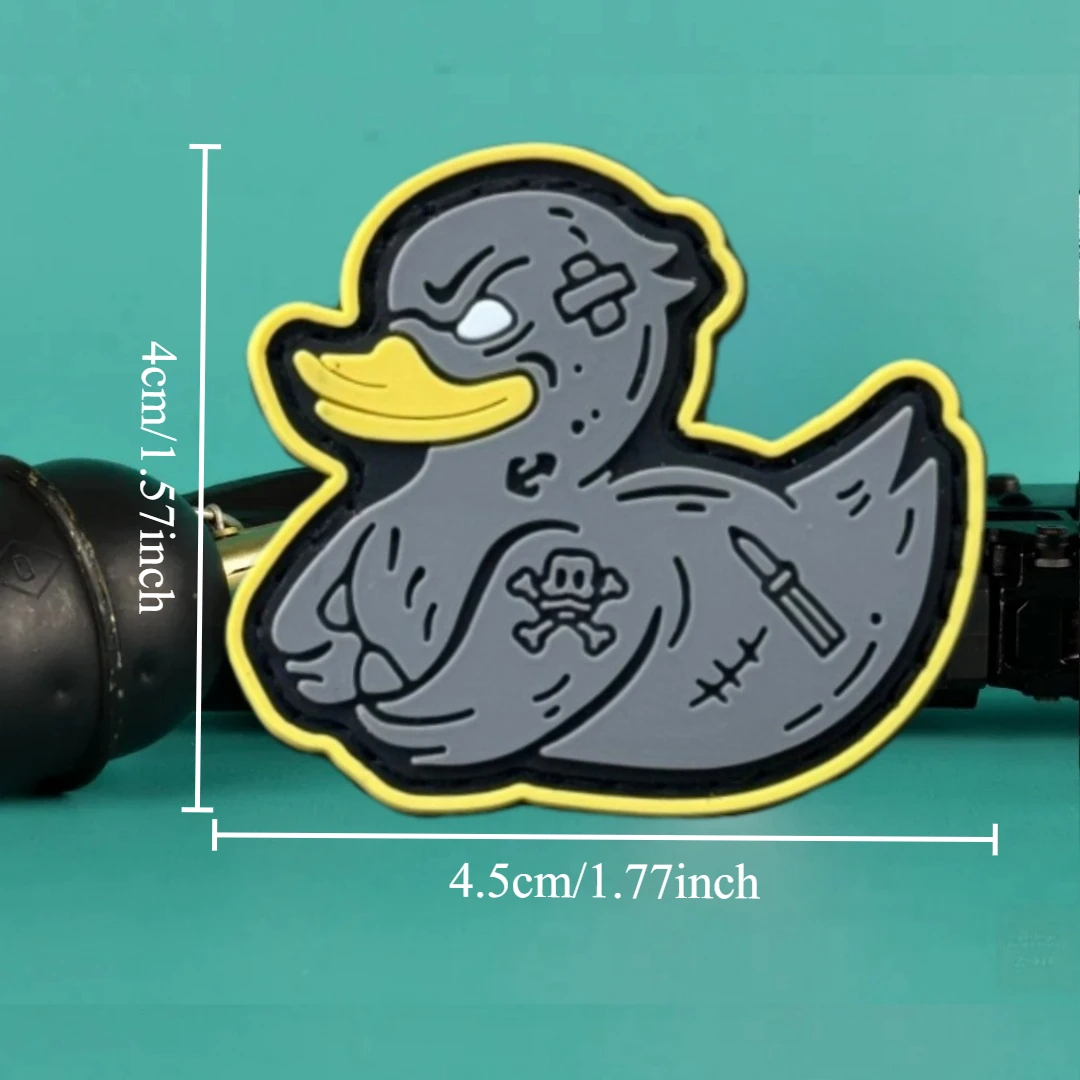 "¡Evite yo! !!" Parche táctico con insignia de moral de pato, parches de gancho y bucle de PVC 3D para ropa, emblema del ejército militar, pegatina para mochila - imagen 2
