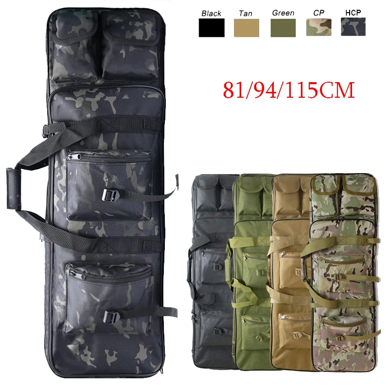 81 94 115cm bolsa táctica para pistola mochila de nailon bolsa para Rifle francotirador Airsoft tiro llevar bolsos de hombro para accesorios de caza - imagen 5