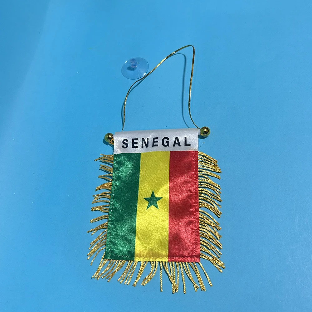 Bandera de Senegal SKY FLAG para coche, mini banderín colgante - imagen 3
