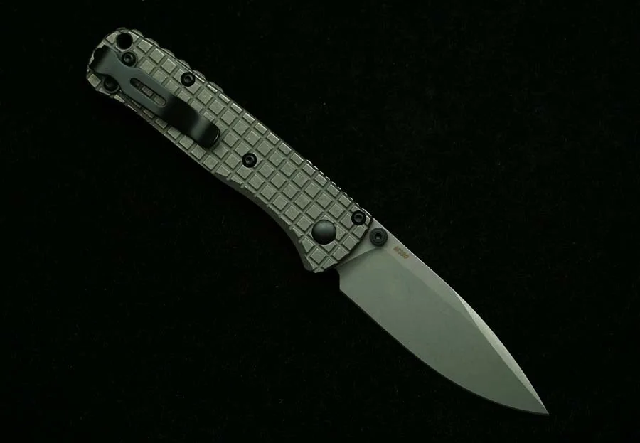LEMIFSHE Mini BM533Ti cuchillo plegable EDC S90V/M390 titanio - imagen 3