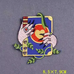 Parche bordado bruja Punk – Táctico termoadhesivo para mochila