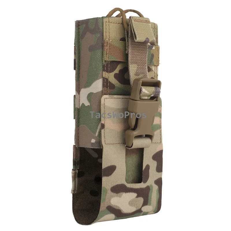 Bolsa para Walkie Talkie con Radio Molle para disparar, riñonera táctica para caza al aire libre, senderismo, escalada, deportes, soporte para botella de agua - imagen 2
