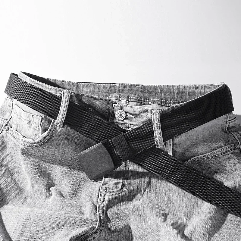 Cinturón militar para hombre de 150CM, cinturones militares, cinturones de pesca ajustables, caza, camping, cinturón táctico al aire libre con hebilla de plástico - imagen 2