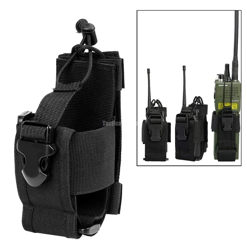 Bolsa de Radio Molle para chalecos tácticos, funda para cinturón de servicio ajustable y resistente al desgaste, accesorios para cinturón de servicio compatibles - imagen 4