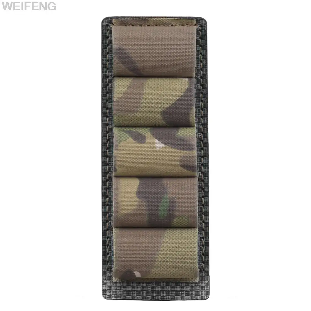 Soporte táctico para cartuchos de escopeta, bolsa de carcasa Molle para Rifle, accesorios de caza, 5 rondas, 12/20GA - imagen 4