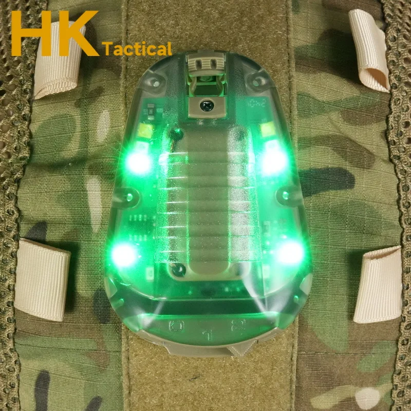 Lámpara de señal para casco táctico, luz de supervivencia, luz de Flash de seguridad de HEL-STAR, adaptador de lámpara de mariquita de montaje rápido, ciclismo al aire libre y Camping - imagen 4