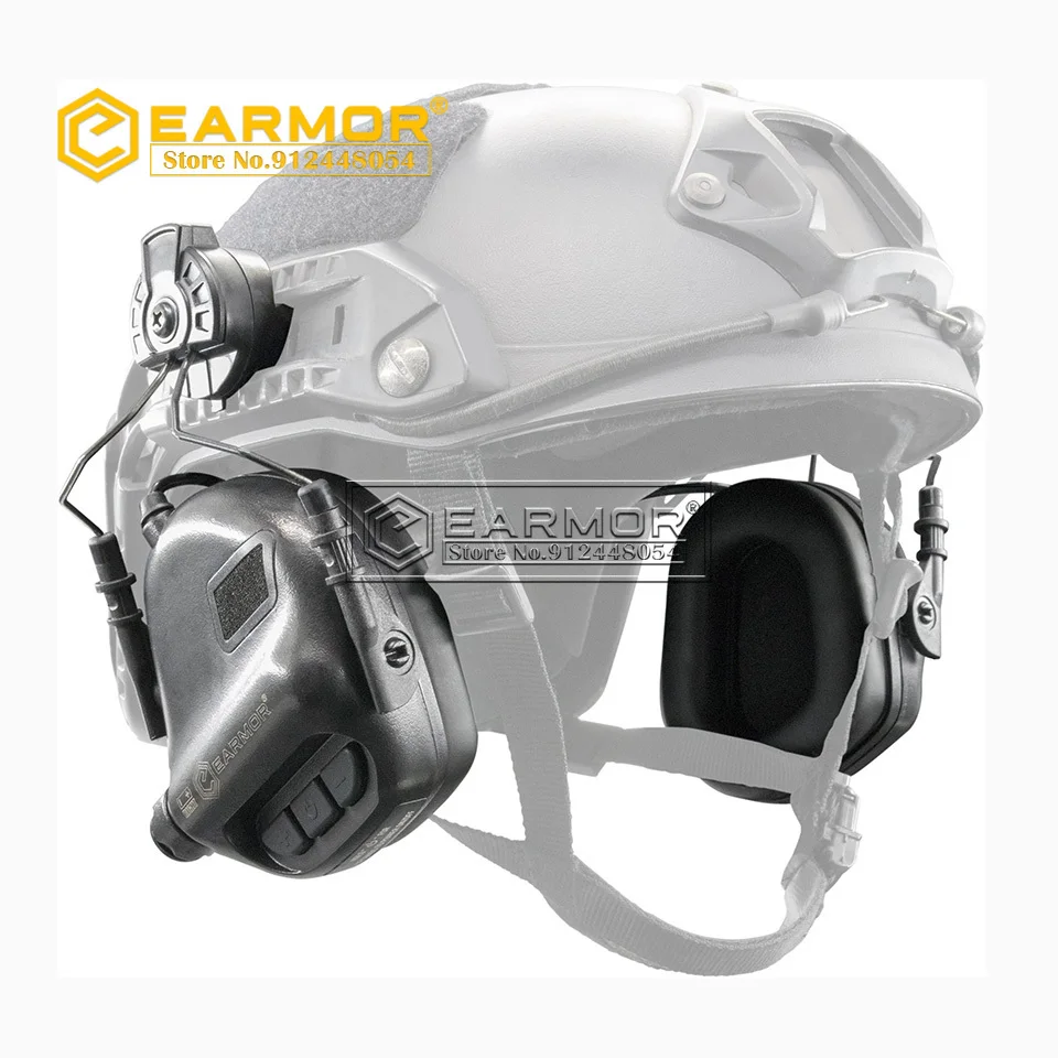 OPSMEN EARMOR M31H ARC casco auriculares Protector auditivo electrónico orejera de tiro con entrada auxiliar NRR22 Boom Mic - imagen 5