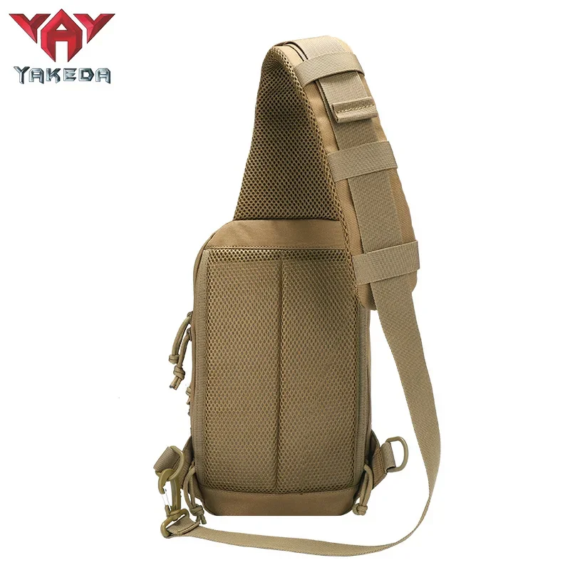 YAKEDA Bolsa de pecho táctica impermeable de alta capacidad Bolsa de pecho de pistola oculta multifuncional para exteriores - imagen 4