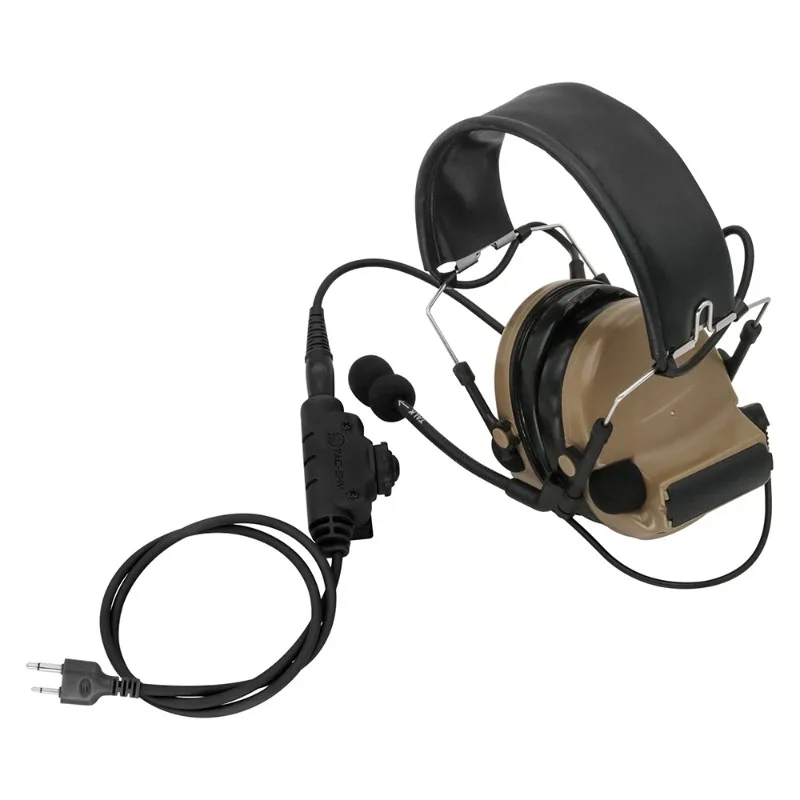 Auriculares tácticos U94 V2 PTT para Icom, walkie-talkie, compatibles con COMTAC II III, SORDIN, Airsoft, 7,0mm - imagen 4