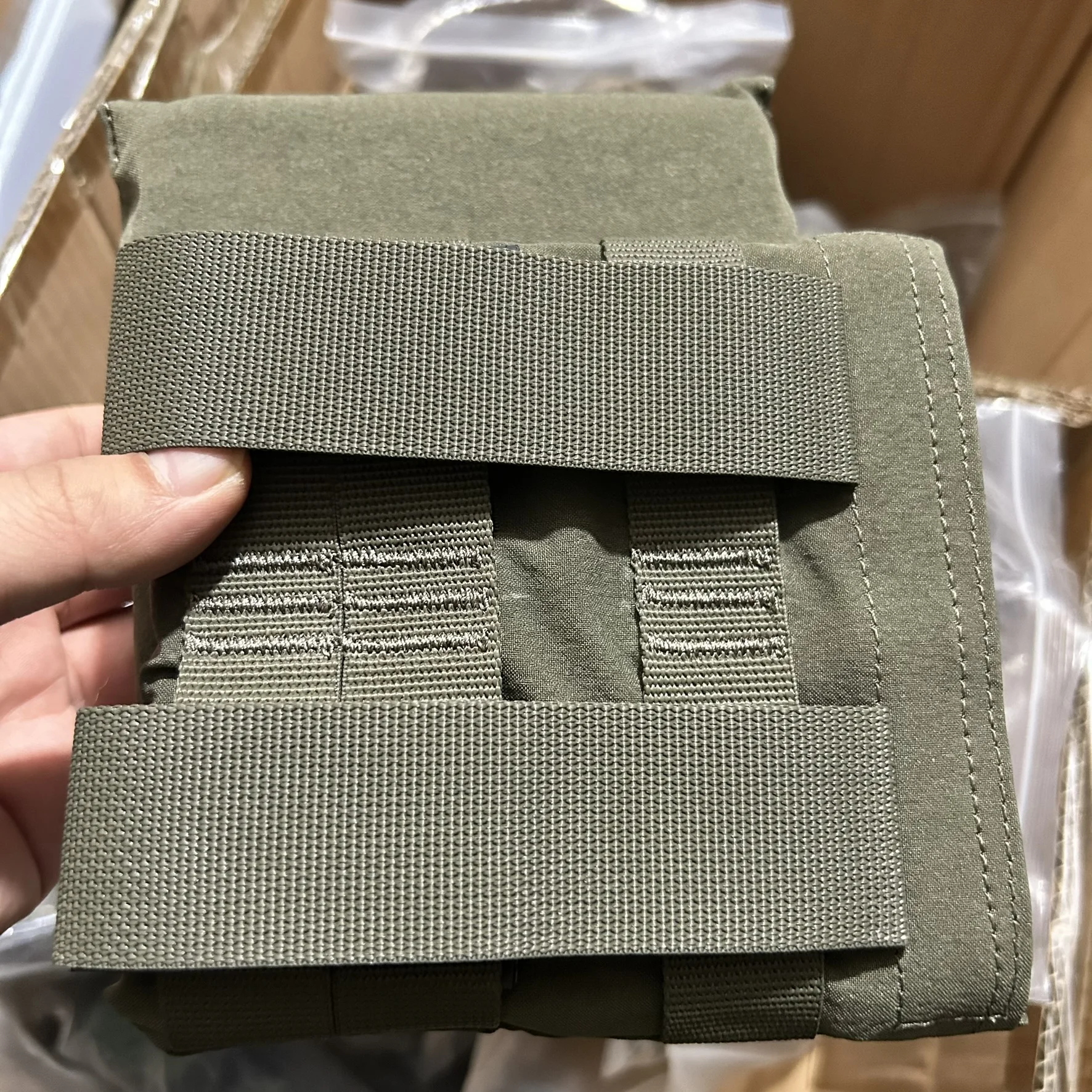 Bolsa de placa lateral táctica con forro de EVA para portador de placa SS, accesorio de equipo táctico ligero ajustable, 1 par