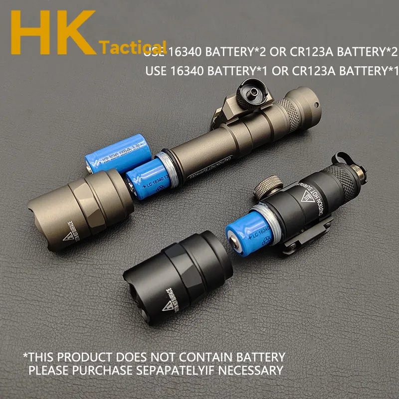 Airsoft Surefir M300B M600B linterna táctica Rifle caza armas Scout Light M600 unidad de antorcha ModButton interruptor de presión - imagen 5