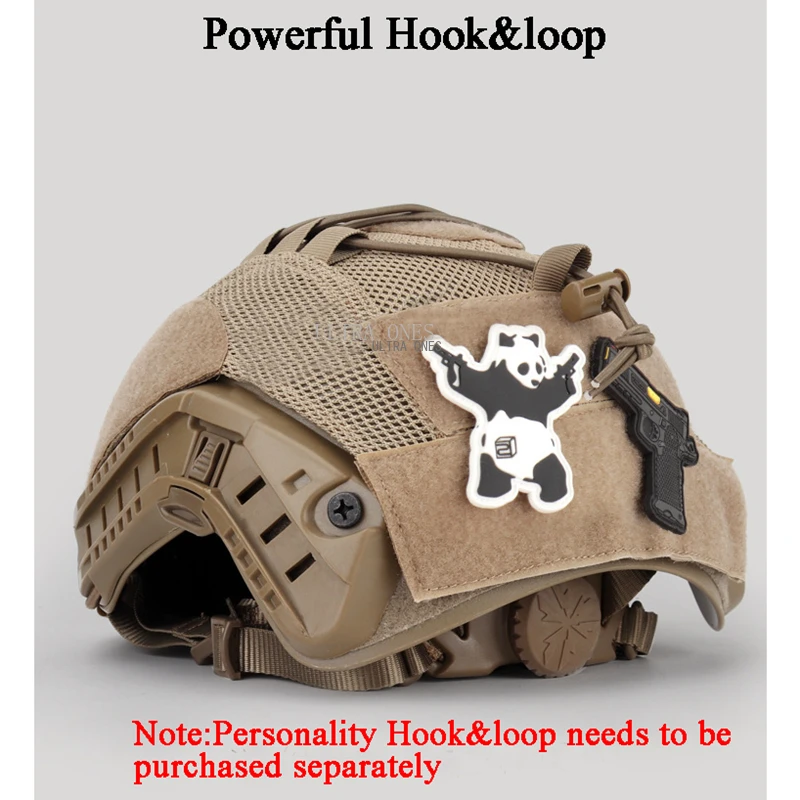 Cubierta de casco táctico rápido, protector ligero de tela de malla para caza, CS Wargame, accesorios para casco rápido - imagen 5