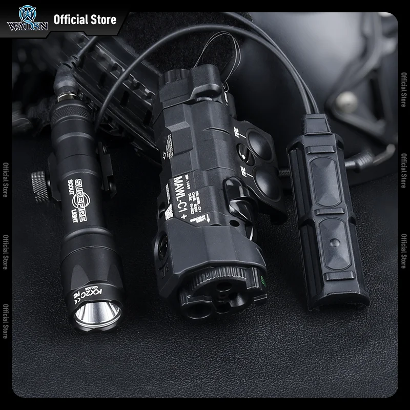 WADSN-Láser MAWL táctico, rojo, verde, azul, IR, luz de relleno SF M300A/M600C, linterna, interruptor de presión doble, luz de caza - imagen 5