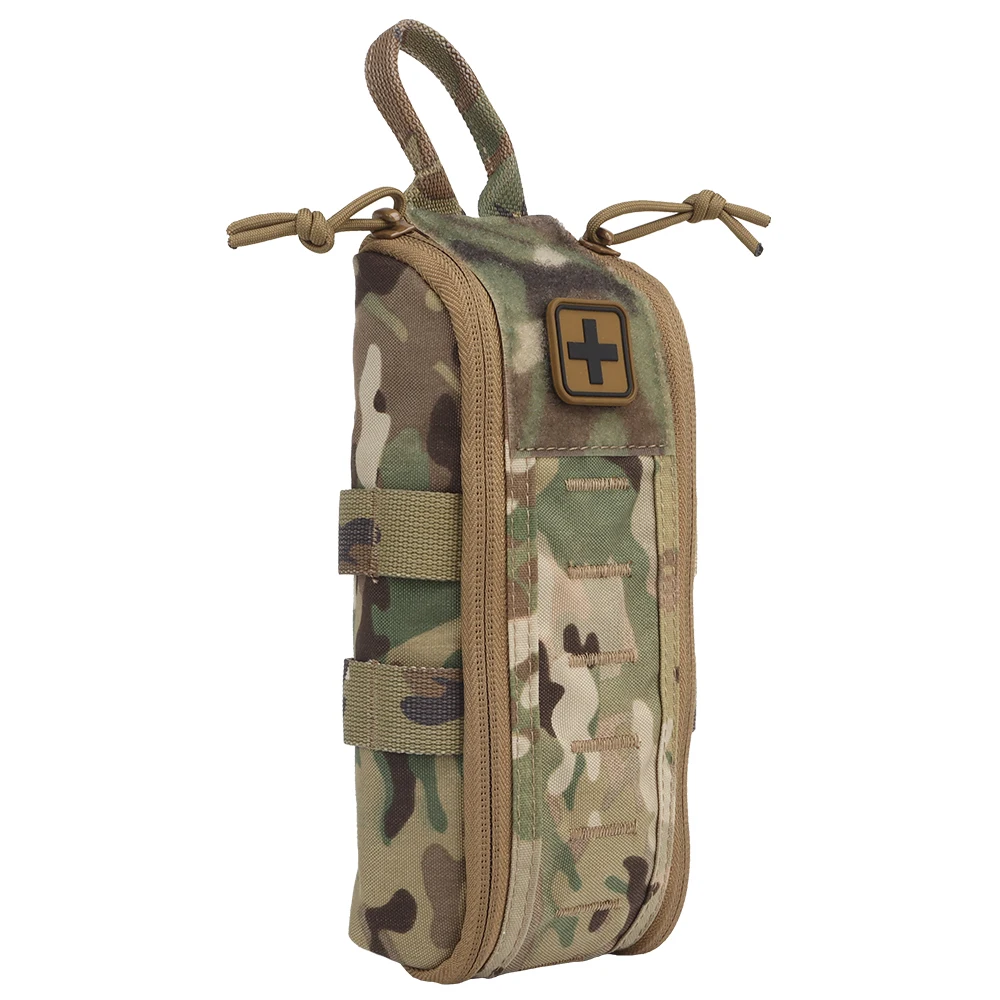 Kit de primeros auxilios táctico, bolsa médica vacía, paquete IFAK, liberación rápida, lengüeta de tracción, Clip MOLLE, cremallera YKK, Camping, senderismo, bolsa de emergencia - imagen 2