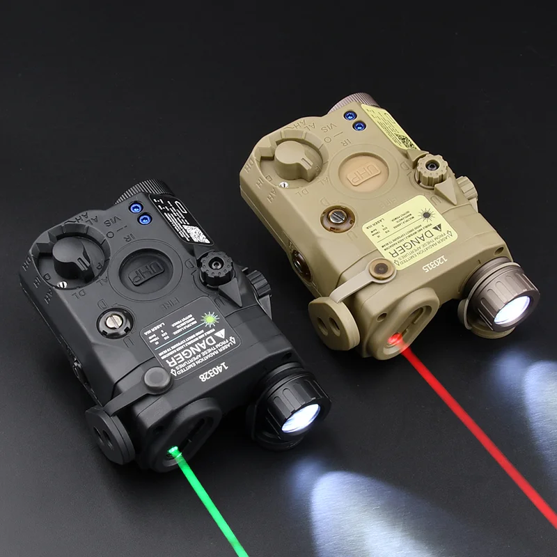 WADSN-linterna táctica M300 M600, PEQ-15, punto rojo, verde, azul, Láser de puntería, potencia IR, Control Dual, interruptor de presión, compatible con riel de 20mm - imagen 5