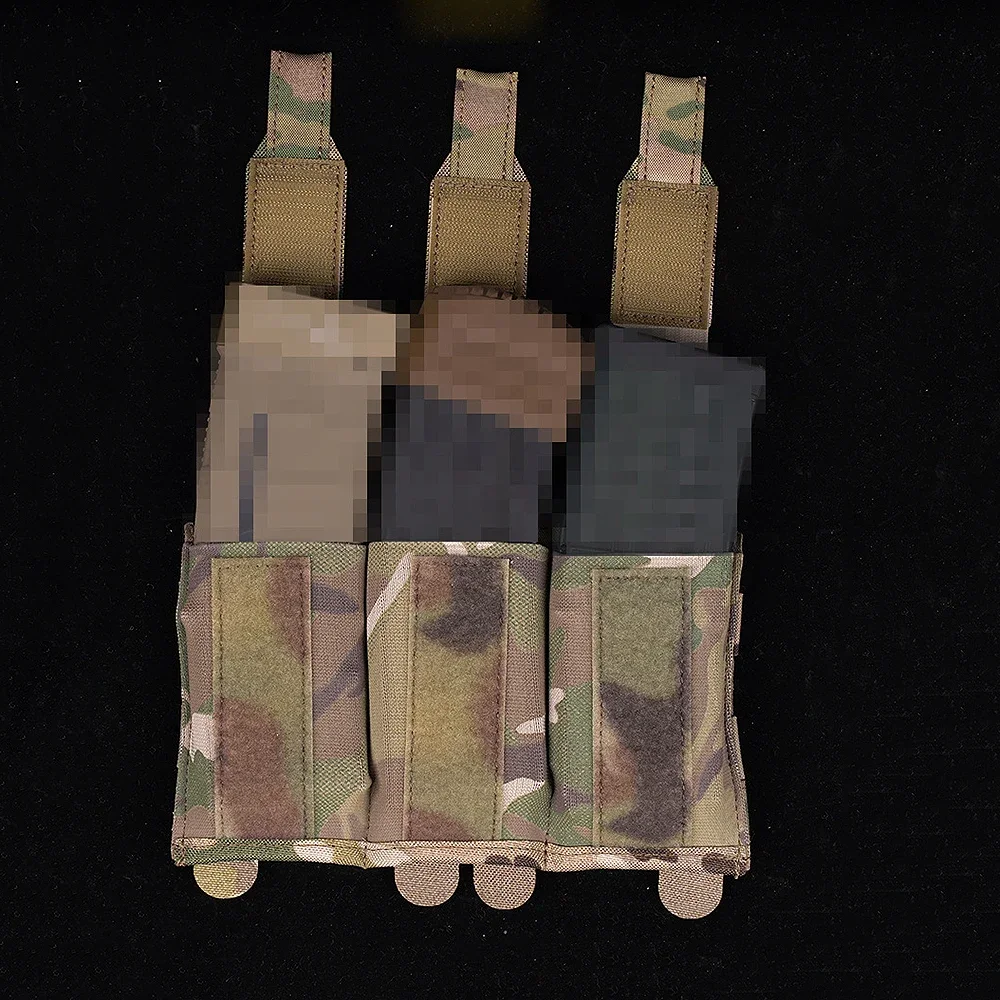 Bolsa táctica Molle 5,56/7,62 Triple para revistas, soporte para Rifle Mag para equipo de revistas M4 M16 AR15 AR10 G36 - imagen 5