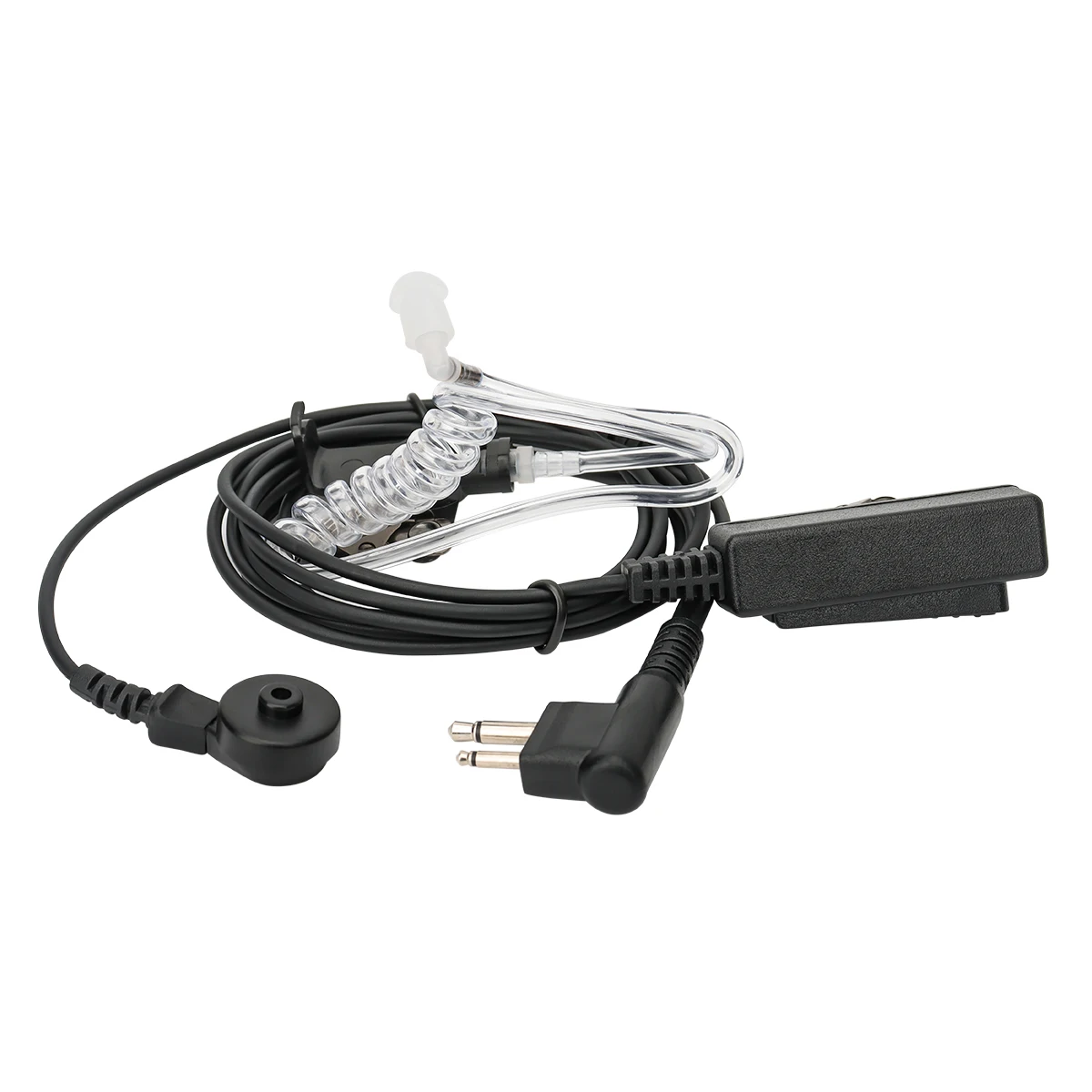 ABBREE-auriculares Walkie Talkie de 2 pines, enchufe M, altavoz de alto rendimiento, auricular de tubo con micrófono, PTT grande para Radio bidireccional Motorola - imagen 3