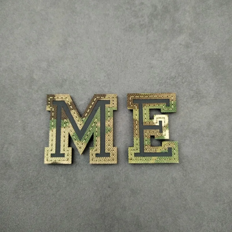 26 letras en inglés cortadas con láser, gancho reflectante y aspecto de camuflaje, combinación libre, brazalete, insignia de moral DIY, paquete de pegatinas - imagen 5