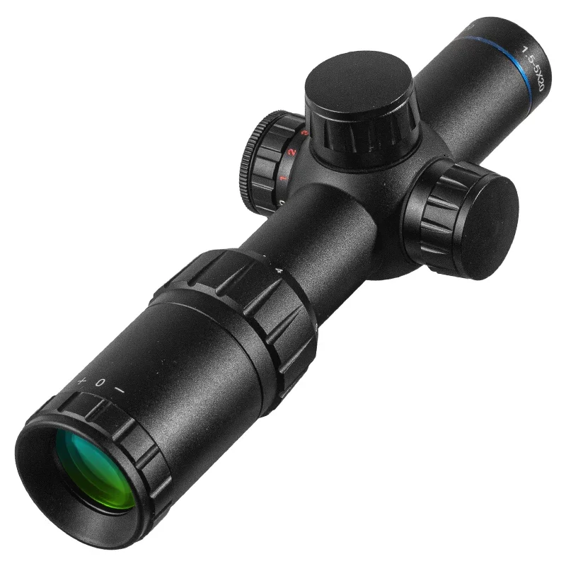 Fire Wolf HD 1,5-5X20 mira telescópica verde rojo retícula mira punto alcance francotirador caza mira táctica Rifle alcance Airsoft pistolas de aire - imagen 5