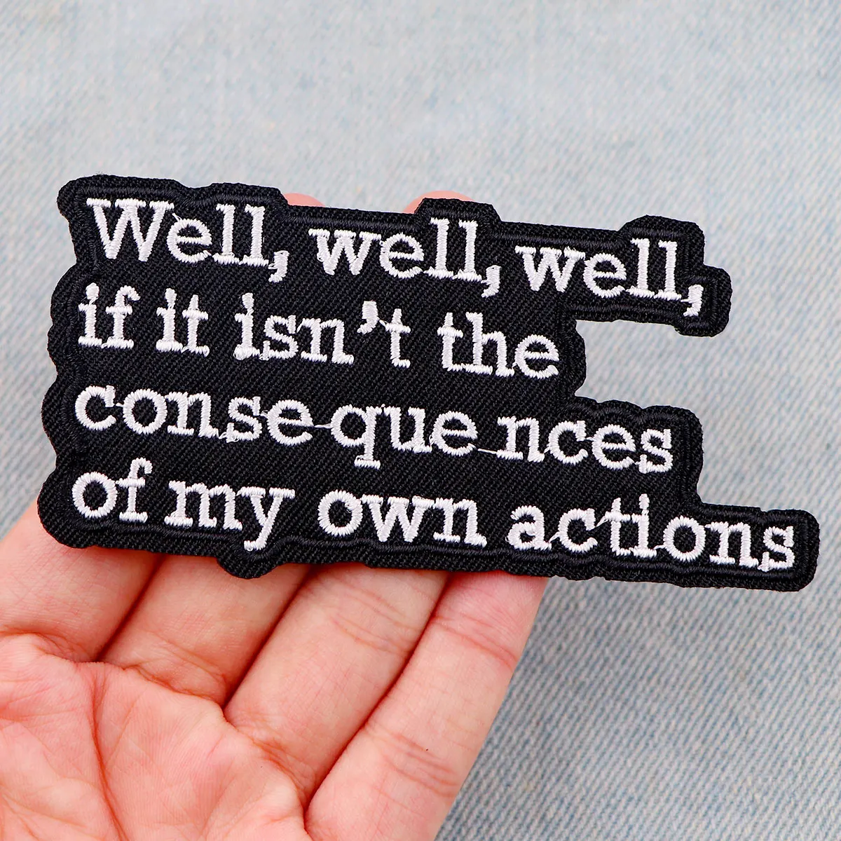 Parche con frase motivacional, parches bordados de girasol para planchar en ropa, apliques DIY para chaquetas, insignias - imagen 5