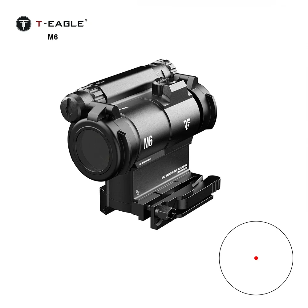 Mira holográfica T-Eagle M6 compacta punto rojo y montaje rápido