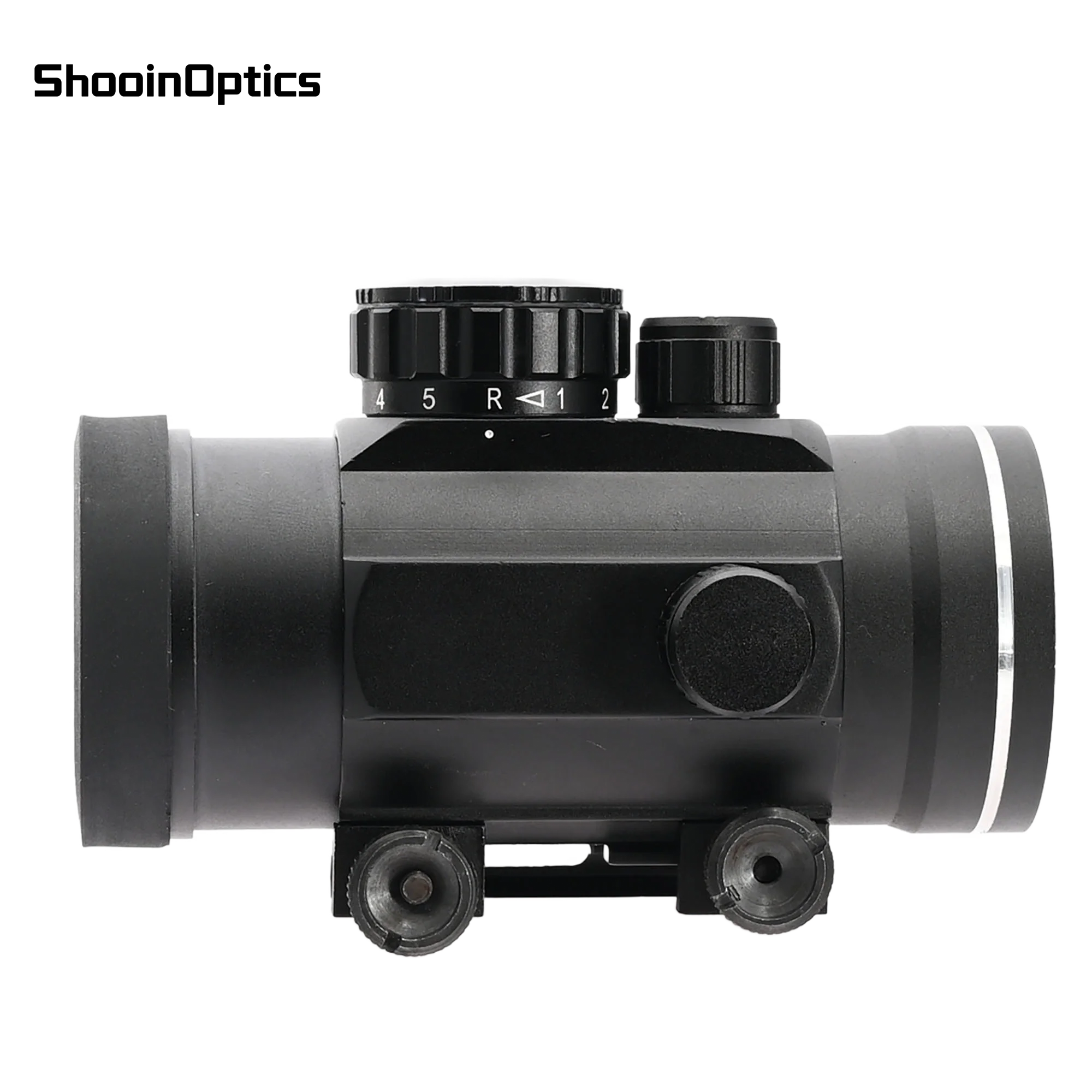 Shooin Optics 1x40 mira réflex de punto rojo y verde con brillo ajustable y 20 mm - imagen 2