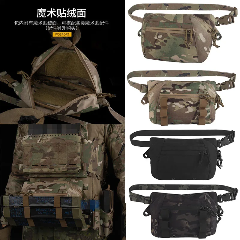 Bolso de camuflaje multiusos grande táctico al aire libre montado en la parte inferior bolso montado en la parte inferior