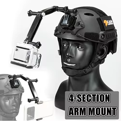 Montaje brazo casco FAST Airsoft para teléfonos cámaras acción FPV